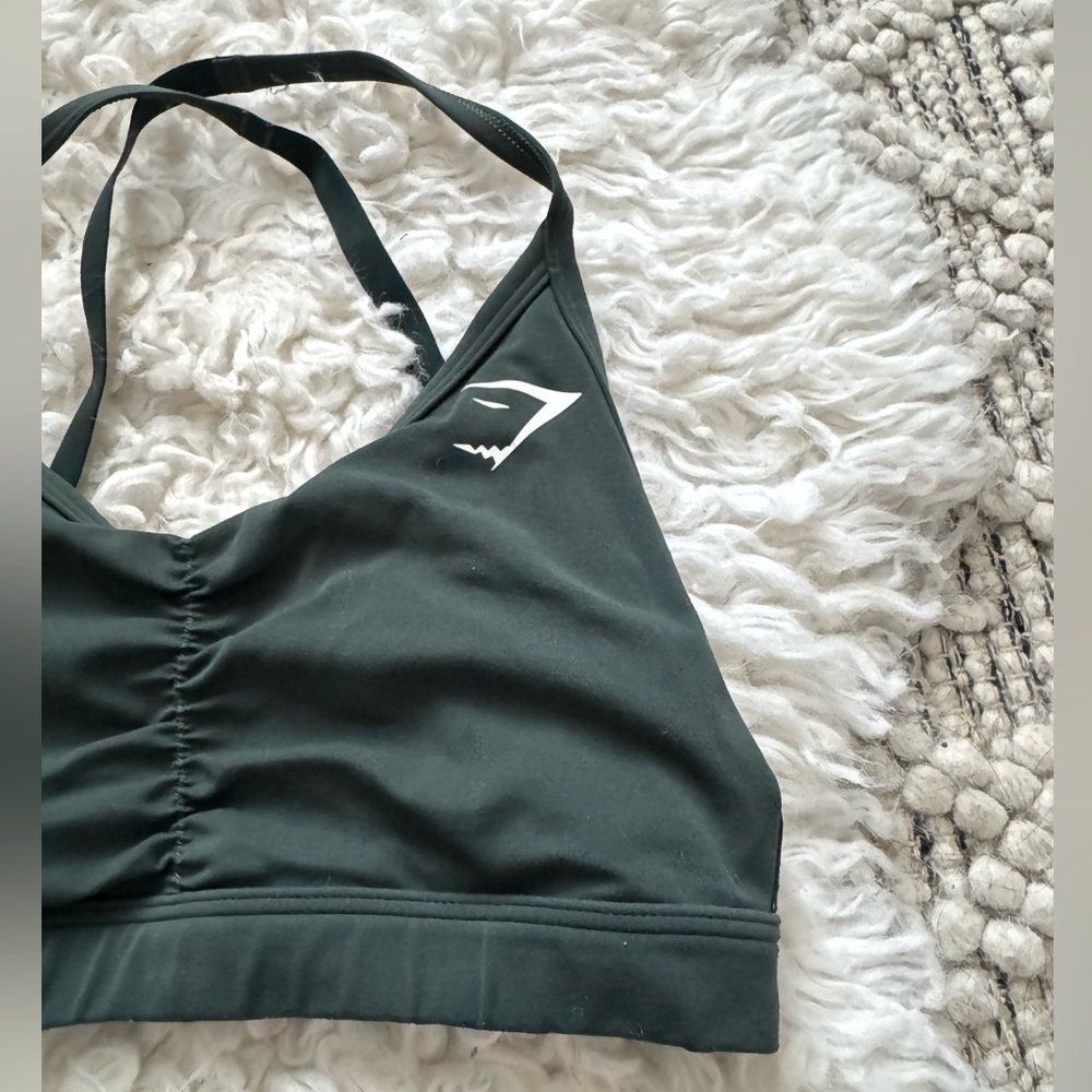 GYMSHARK green sports bra size XS